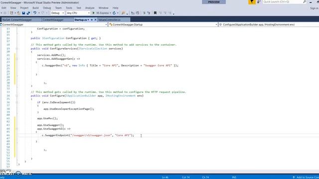 Enabling Swagger in ASP.NET Core 2.0 RESTful Web APIs using Swashbuckle смотреть онлайн