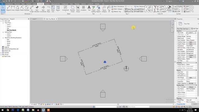 SIMPLE TIPS TO ROTATE YOUR PROJECT PROPERTY LINES PARALLEL TO YOUR SCREEN MONITOR IN REVIT смотреть онлайн