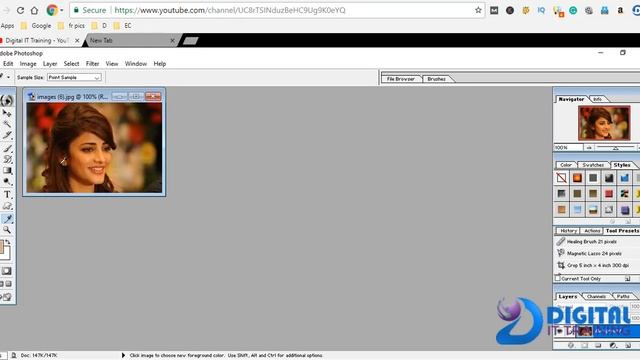 Eyedropper tool photoshop telugu class 21 graphic design course смотреть онлайн