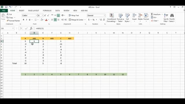 Microsoft Excel Absolute Value Function - ABS : With Examples смотреть онлайн