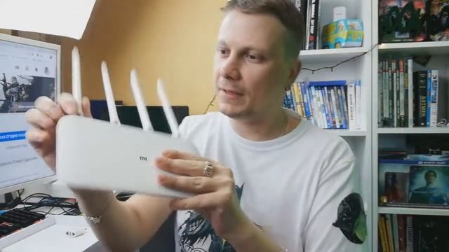 Распаковка Обзор Беспроводной роутер #XIAOMI Mi WiFi Router 4, белый смотреть онлайн