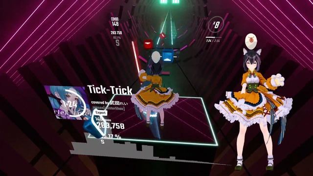 【BeatSaber】 Tick-Trick covered by 武田れい - 前線(zensen) / Mapper:李昊 (misterlihao)さん смотреть онлайн