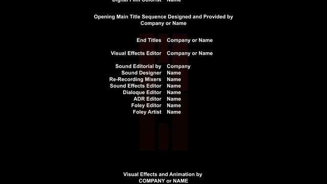 Ultimate Feature Credit Roll HD 2K1080 смотреть онлайн