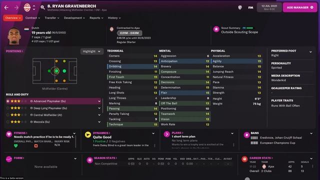 FM22 | AJAX | PLAYER RATINGS SPECIAL | #fm22 #footballmanager2022 смотреть онлайн