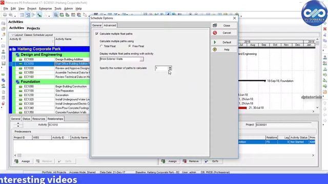 How To Create Critical Path For Any Activity In Primavera P6 || Primavera Tips || dptutorials смотреть онлайн