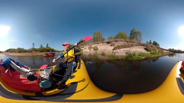 #5K #Video360 река Лух от Мыта до Талиц на пакрафтах Журавль XL и Иволга + 30 #Packrafting