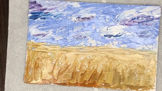 Tiny house painting - Рисуем домик маслом смотреть онлайн