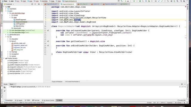 3 Building the list adapter смотреть онлайн