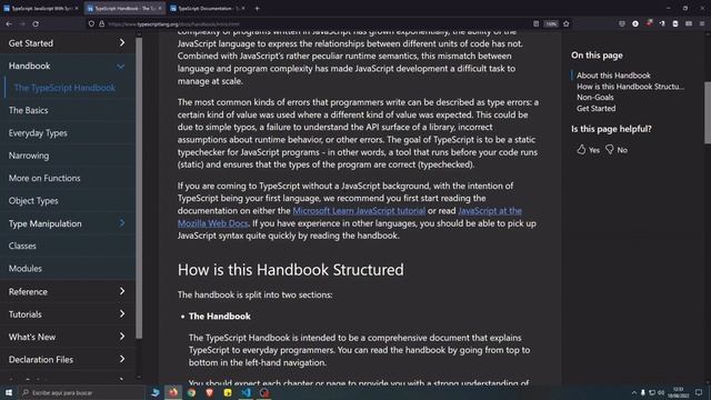 The TypeScript Handbook - Introducción смотреть онлайн