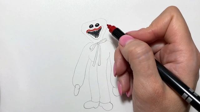Рисуем Киси Миси / drawing kishi misi/ персонаж игры Poppy Playtime смотреть онлайн