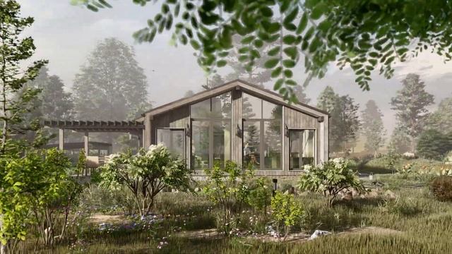 Анимация проекта загородного дома\ Animation of a country house project смотреть онлайн