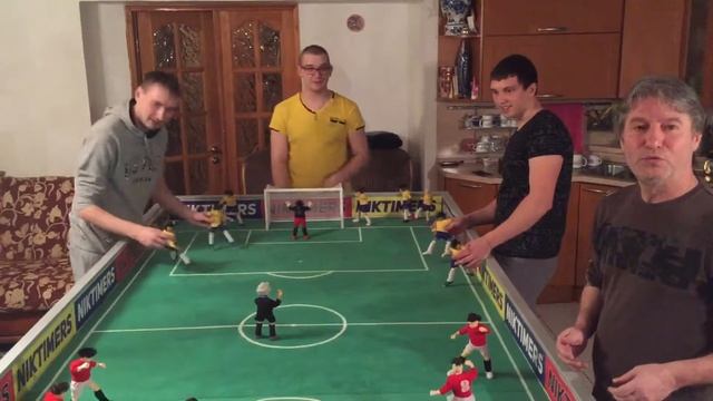 НАСТОЛЬНЫЙ ФУТБОЛ. NIKTIMERS. РАЗМИНКА ПЕРЕД МАТЧЕМ. смотреть онлайн