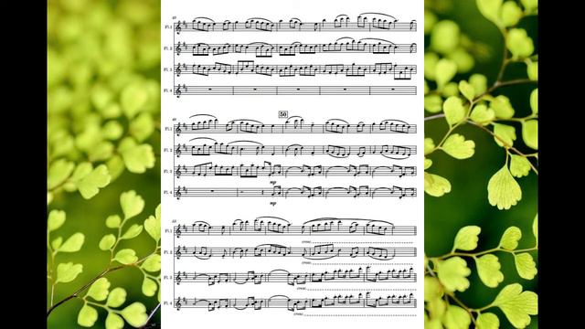 Fantasia on Greensleeves arr. for flute quartet смотреть онлайн