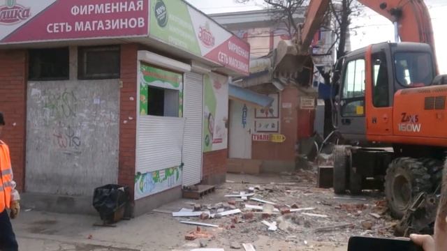 Снос центрального рынка г.Симферополь 1