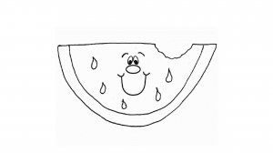 КАК НАРИСОВАТЬ АРБУЗ ЛЕГКО И БЫСТРО УЧИМСЯ РИСОВАТЬ