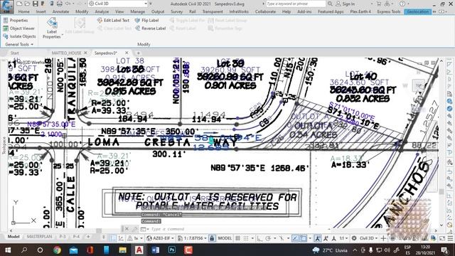 Adding labels with Autocad civil3d | Civil 3d 2021 | смотреть онлайн