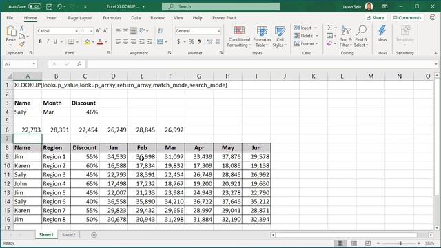 Excel XLOOKUP