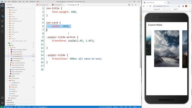 Simple Custom ionic slides with image animation - Real Quick смотреть онлайн