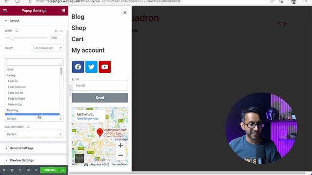 Create an Off-Canvas Pop-Up Menu - Template - Elementor Wordpress Tutorial смотреть онлайн