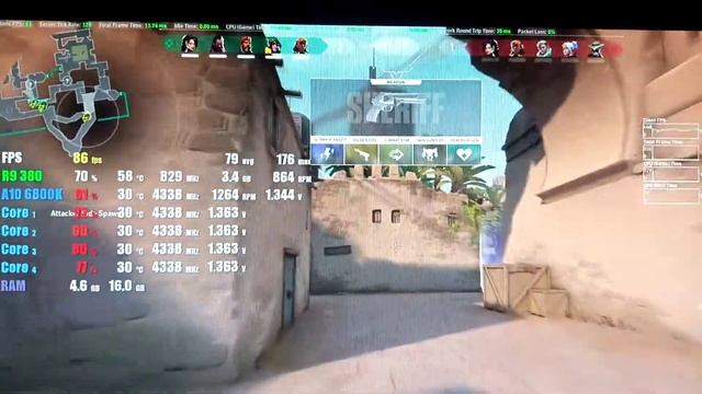 A10 6800K + R9 380 Valorant Game Test смотреть онлайн