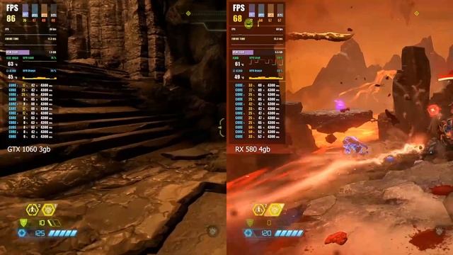 DOOM Eternal gtx1060 3gb против rx580 4gb что лучше? смотреть онлайн