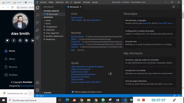 Portafolio Online - Plantillas en Bootstrap смотреть онлайн