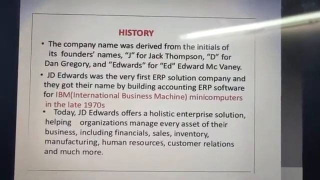 JD Edwards software of ERP смотреть онлайн