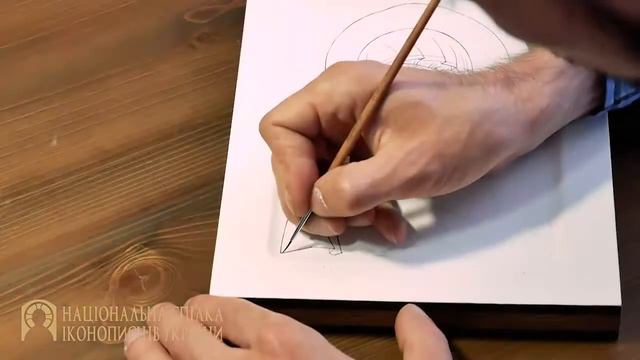 Прорис на дошці святих образів. Онлайн-курс з іконопису "Ікона Божої Матері Володимирська " смотреть онлайн