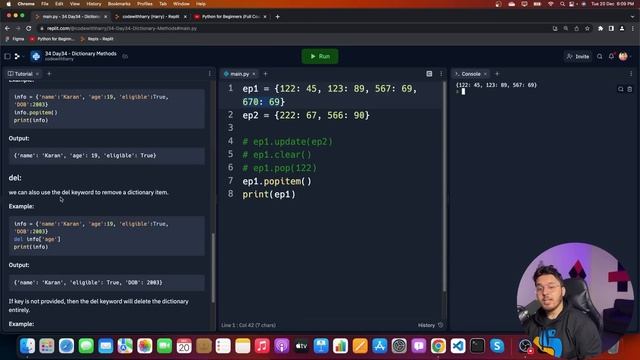 Dictionary Methods in Python | Python Tutorial - Day #34 смотреть онлайн