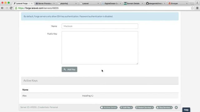 Deploying Laravel Applications with Forge and Envoyer: SSH into your server (8/11) смотреть онлайн