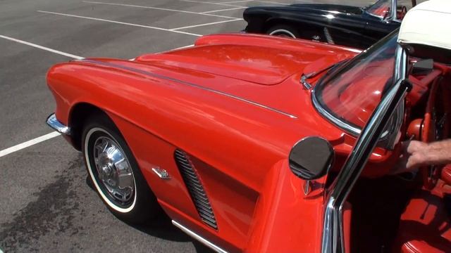 Two 1962 Chevrolet Chevy Corvette Convertible s & Engine Start Up on My Car Story with Lou Costabil смотреть онлайн