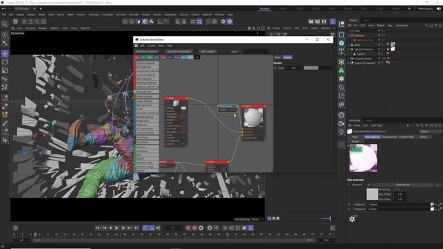 C4D Octane Tutorial: How to Switch Materials Based on Fields смотреть онлайн