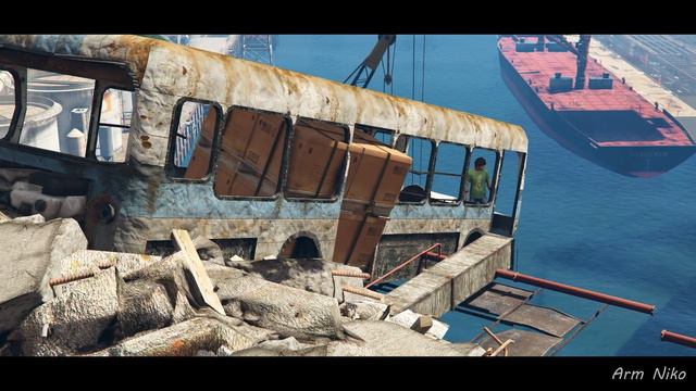 Plane Crash Into Bridge In GTA 5 (Bridge Collapse Scene)