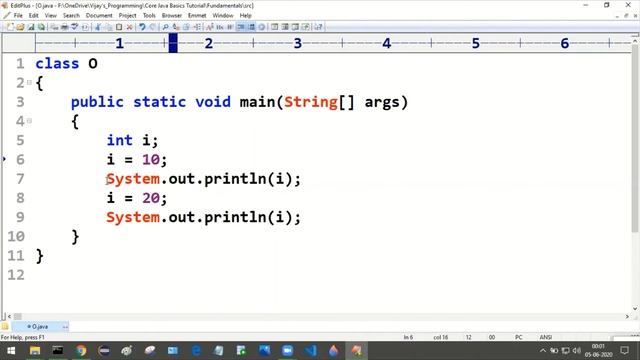 Core Java Basics - Fundamentals #18 | variable declaration and initialization in different lines смотреть онлайн