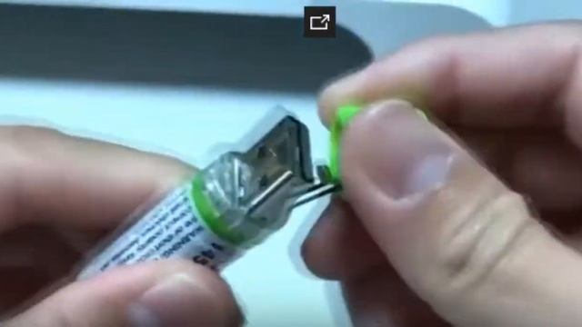 Перезаряжаемые Батарея Ni-MH USB AA 1450 мАч смотреть онлайн