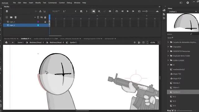 Стрим анимируюи создаю спрайты Madness combat смотреть онлайн