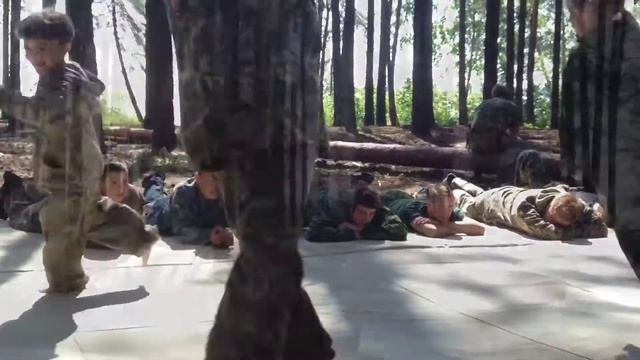 Игры с детьми. Казачий лагерь "Сибирская застава" - занятия Отцы и дети. смотреть онлайн