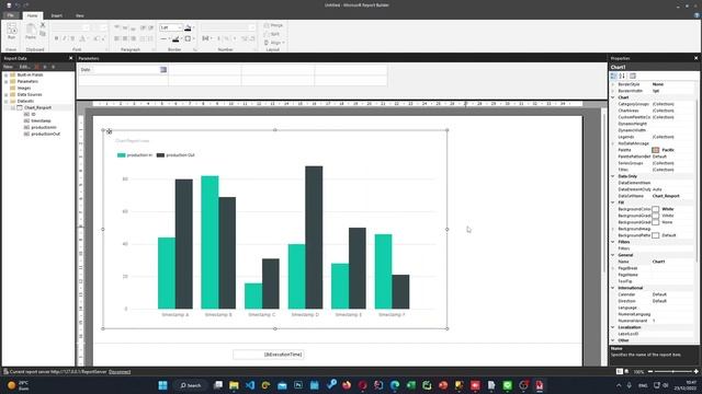 Report Builder Create Chart  EP3