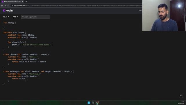 How to declare abstract class in Kotlin with an example. смотреть онлайн
