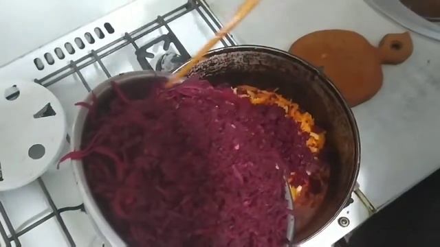 Салат со свеклы на зиму.Заправка для борща !!! смотреть онлайн