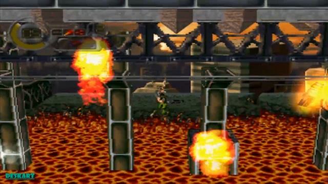 Gameplay C: The Contra Adventure - Level 1 - PSX - HD смотреть онлайн