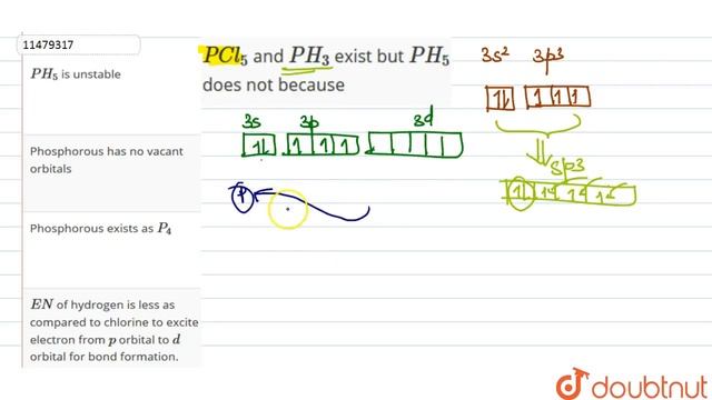`PCl_5` and `PH_3` exist but `PH_5` does not because смотреть онлайн