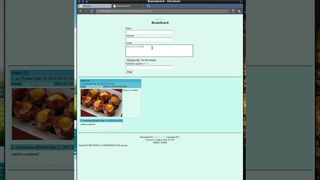 Beemoboard (PHP Image Board) WIP смотреть онлайн