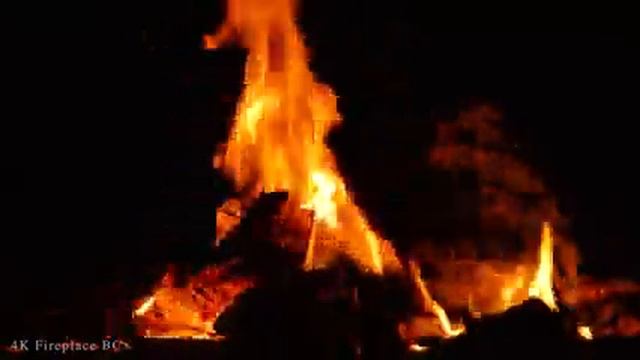 ? Fireplace 4K 10 HOURS With Crackling Fire Sounds ? Soothing Relaxation ? Cozy Fireplace For Sleep