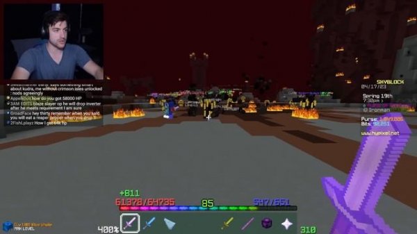 How I finally killed Ashfang (Hypixel SkyBlock Ironman)