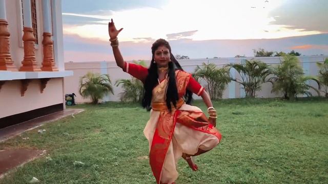 AIGIRI NANDINI || (cover song ) || DEVI STOTRAM || classical dance by kalpita sarkar || durga dance смотреть онлайн
