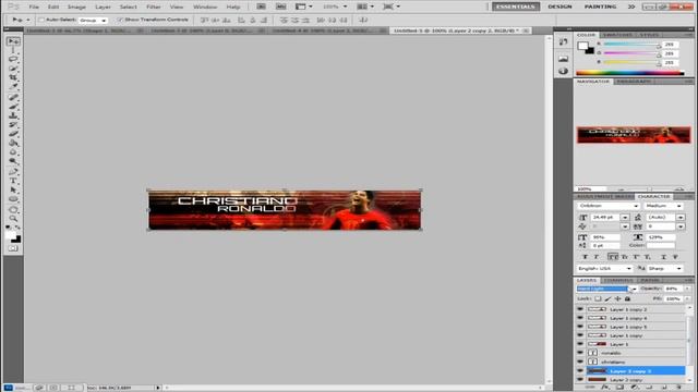 Speed Graphic #1 Photoshop CS5 Christiano Ronaldo смотреть онлайн