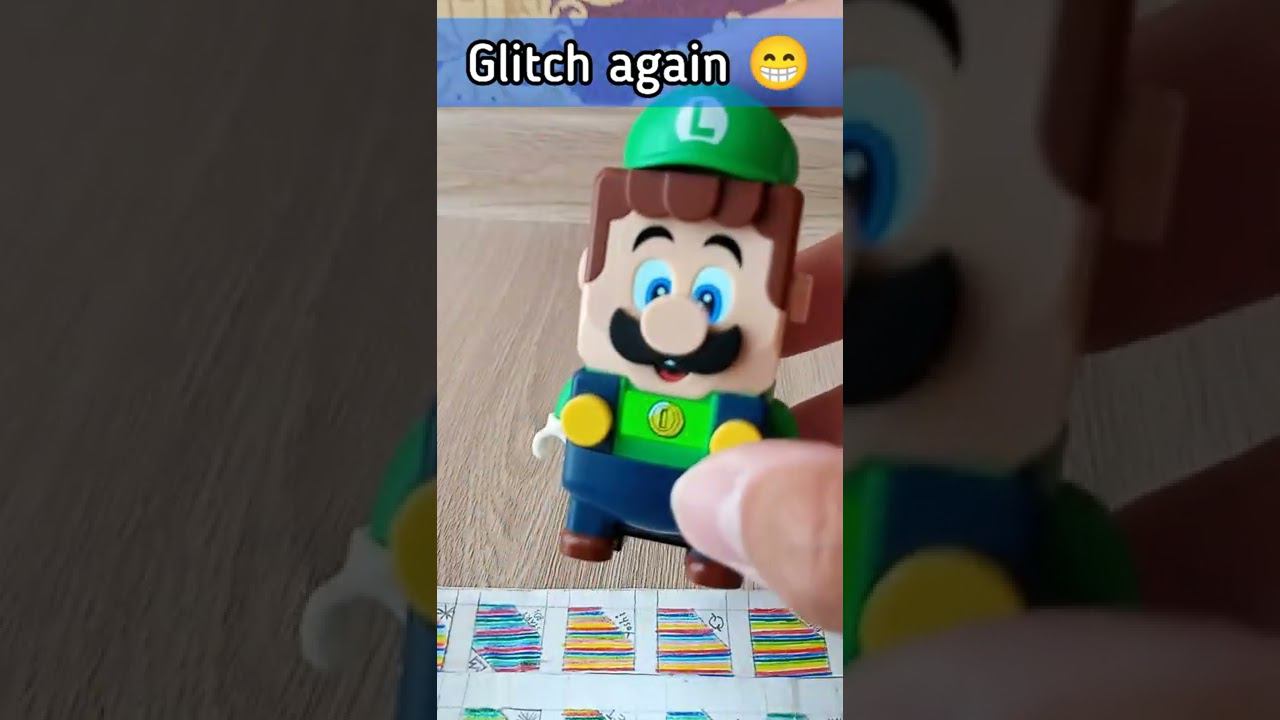 Lego Super Mario Luigi coin glitch again! When I was doing video about Peach, this happened. #shorts смотреть онлайн