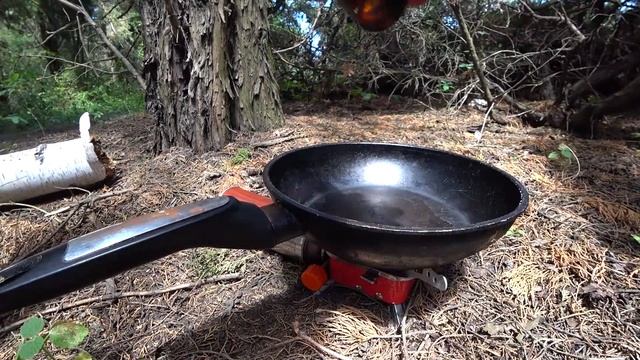 Одиночный поход в лес...Готовлю блины...с чайком...вкуснотища!! 0+ смотреть онлайн