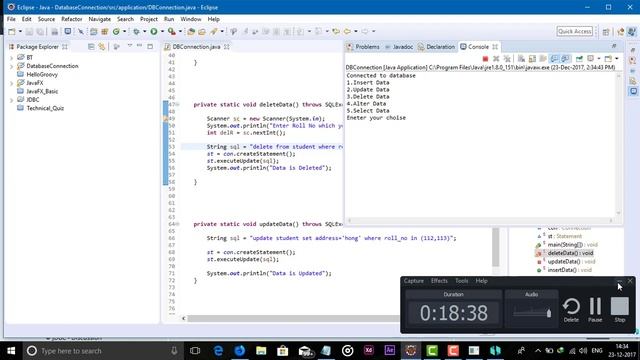 MYSQL Tutorial #8 Update, delete, select, alter Queries through Java Code смотреть онлайн